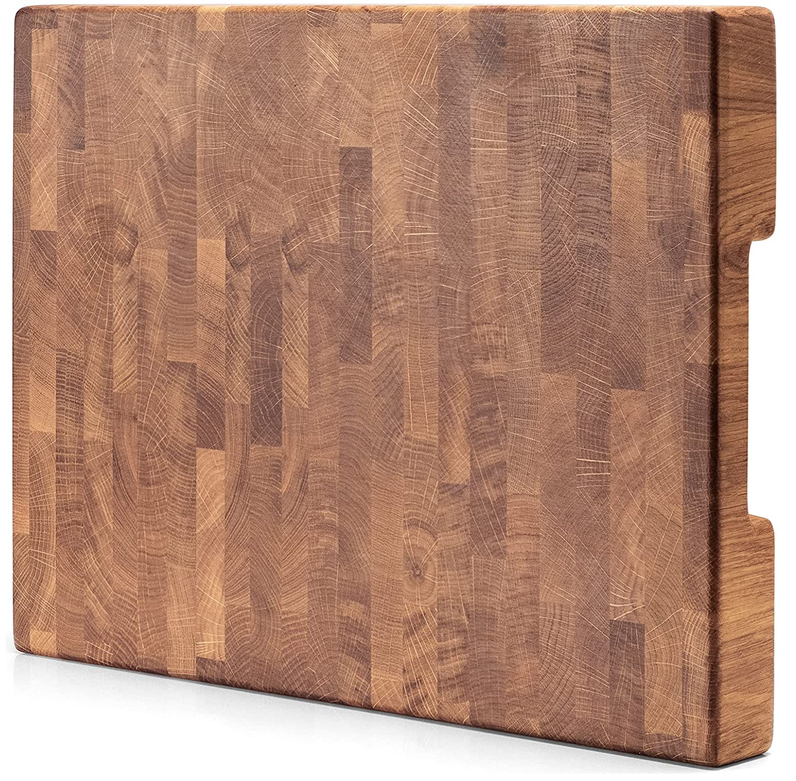 Premium End Grain Wood Cutting Board 16x12x1.5 Inch - Heavy Duty Butcher Block Chopping Board for Kitchen - Perfect for Meat, Vegetables, Fruits & Bread Preparation