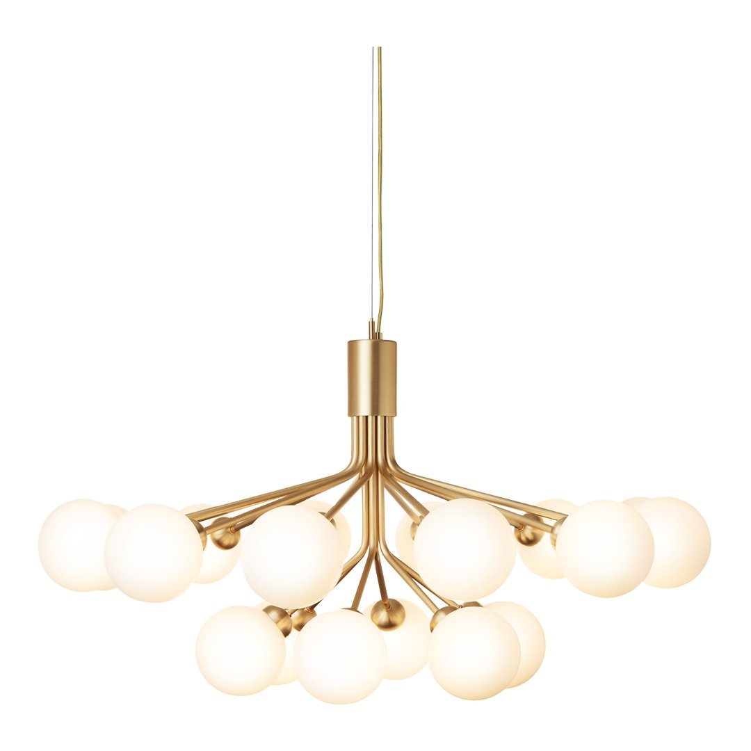 Apiales 18-Light Modern Crystal Chandelier - Elegant Dining Room Lighting Fixture for Home Decor | Perfect for Living Room, Bedroom, or Entryway