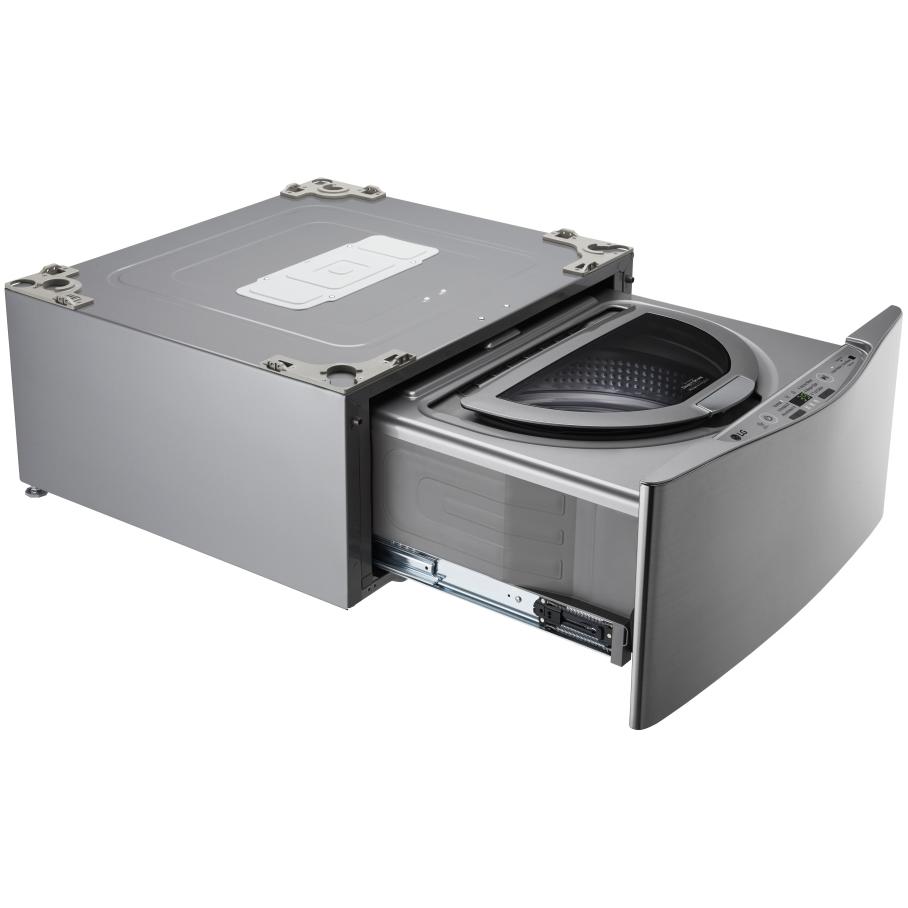 LG WD200CV 1.1 cu. ft. Pedestal Washer - Compact Laundry Solution for Small Spaces, Apartments & RVs | Energy Efficient Front Load Washer with Multiple Wash Cycles