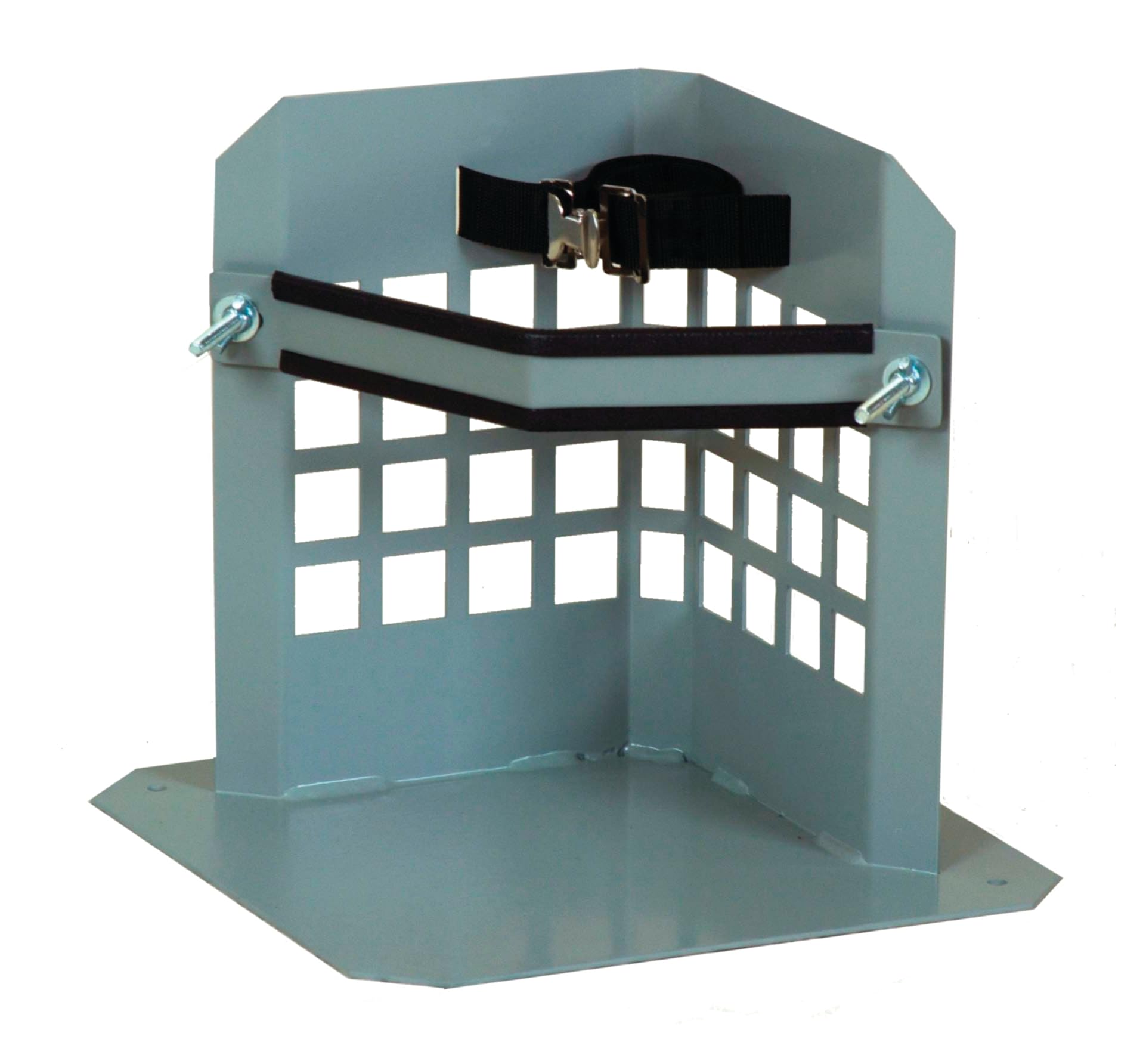 Justrite 35282 Steel Gas Cylinder Floor Mount Storage Stand - Heavy Duty USA-Made Holder for 4