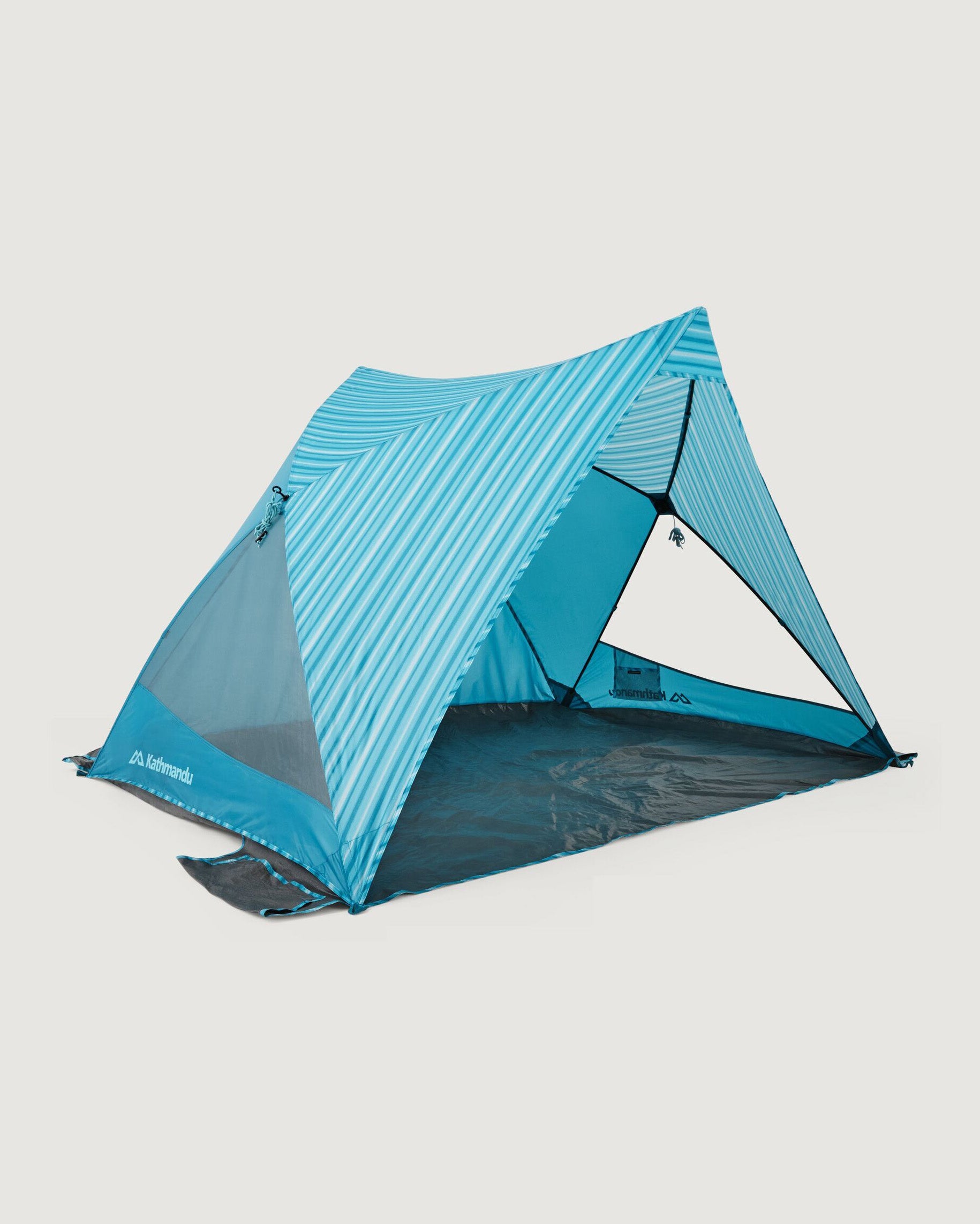 Retreat Quick Pitch Beach Shelter Cove Stripe - Portable Sun Shade Tent for Beach, Camping & Outdoor Adventures - UV Protection & Easy Setup for Family Picnics, Fishing Trips & Lakeside Relaxation