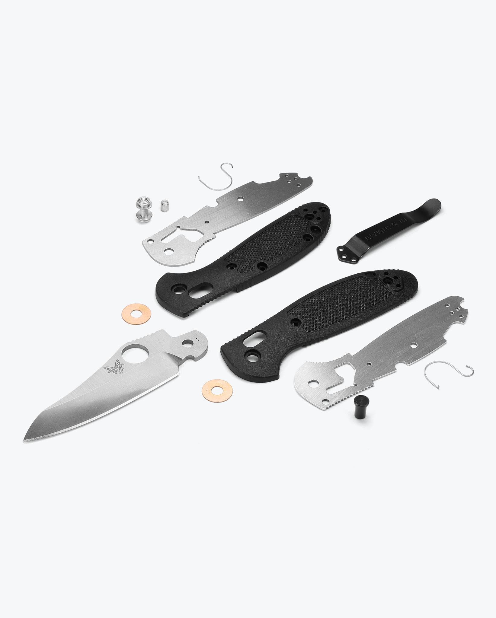 Benchmade Mini Griptilian Folding Knife - Black Grivory Handle, Sheepsfoot Blade - EDC Pocket Knife for Outdoor, Camping & Everyday Carry