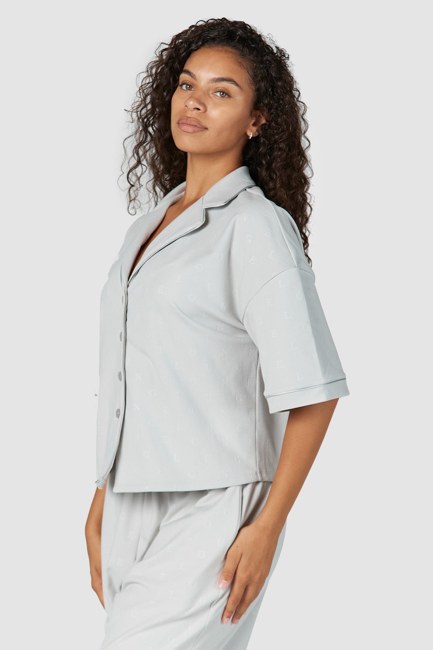 Luxury Embossed Cotton Pajama Shirt for Men - Soft & Comfortable Sleepwear - Perfect for Lounging, Travel & Relaxation at Home