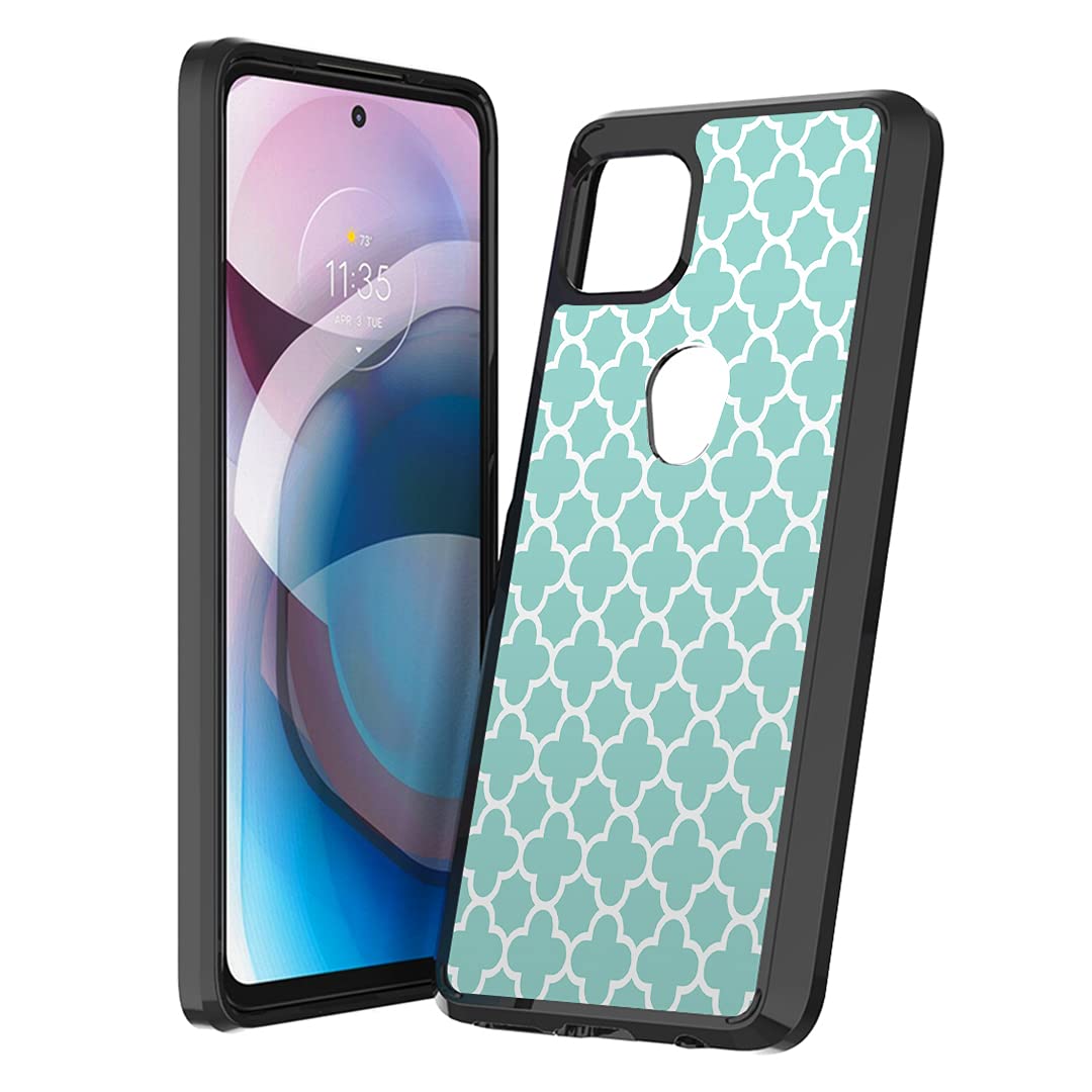 Moto One 5G Ace Case - Slim Protective Cover for Men & Women | Cute Quatrefoil Design | Perfect for Daily Use & Travel