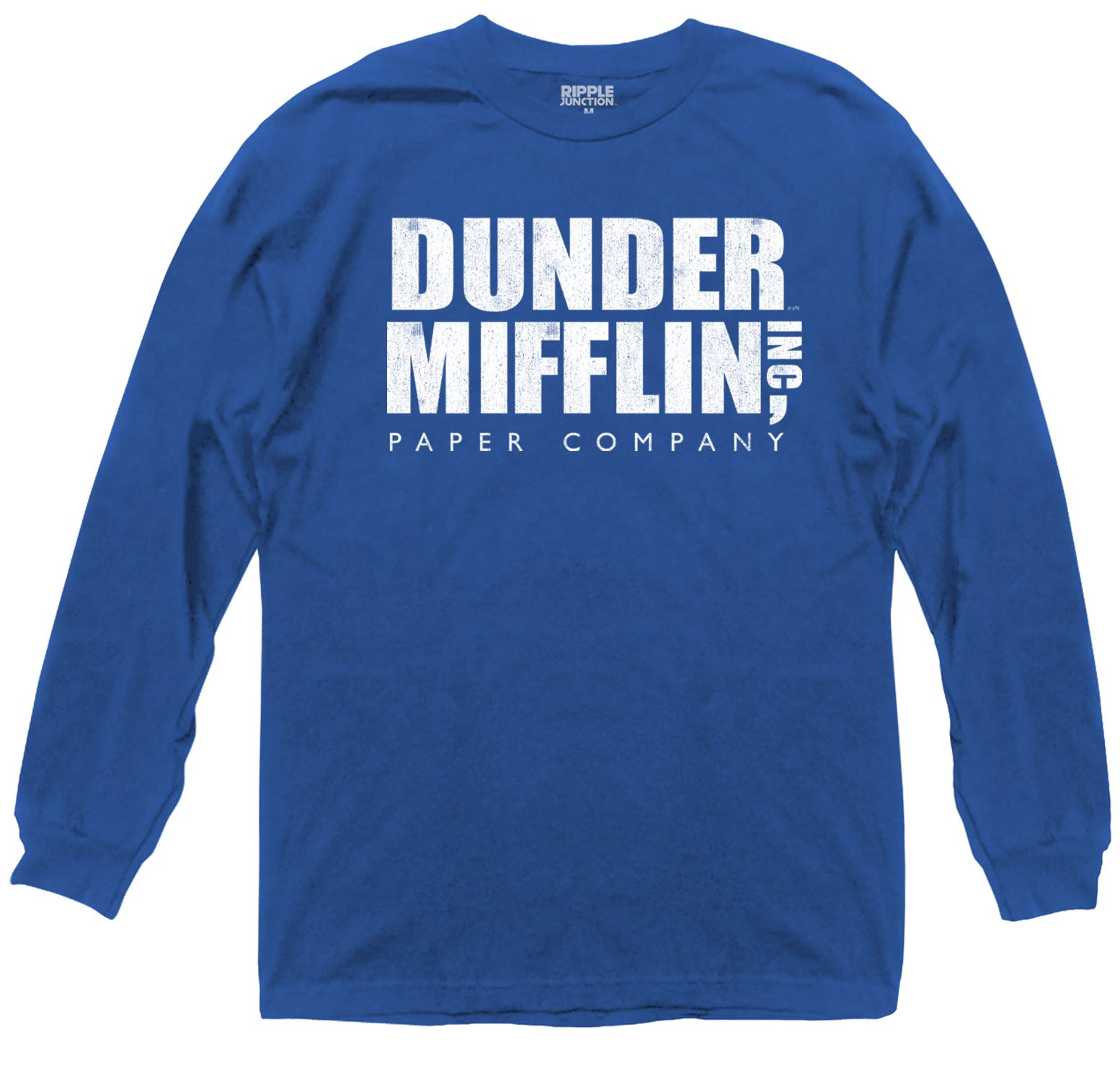 The Office Dunder Mifflin Adult Long Sleeve T-Shirt | Officially Licensed TV Show Merchandise | Perfect for Cosplay, Halloween & Office Theme Parties