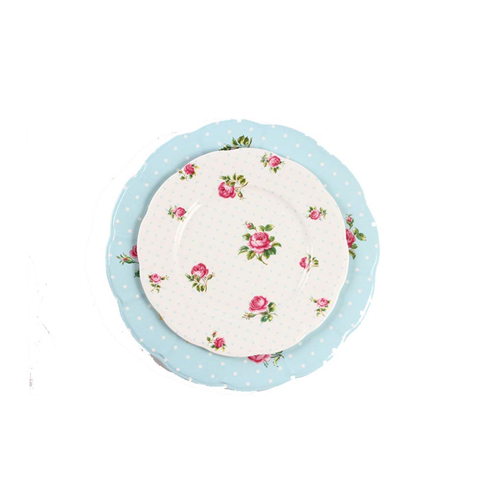 Premium Porcelain Bone China Dinner Plates Set - 10