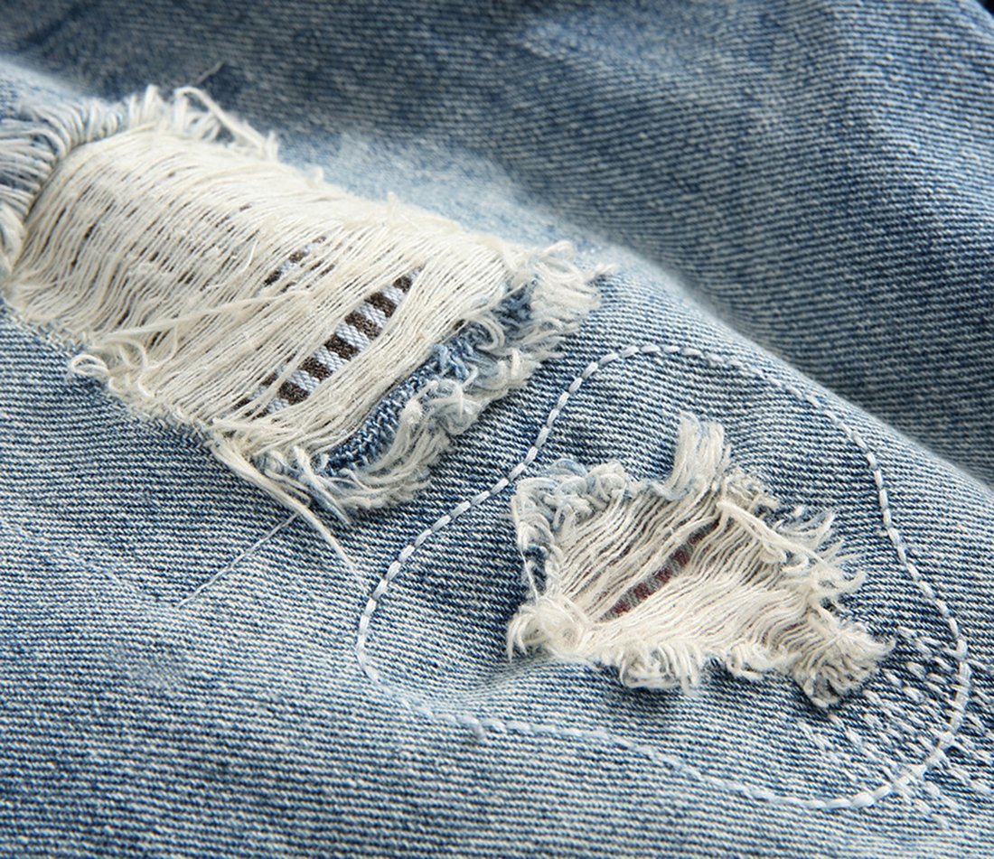 LOKTARC Boys' Ripped Denim Shorts - Casual Summer Wear