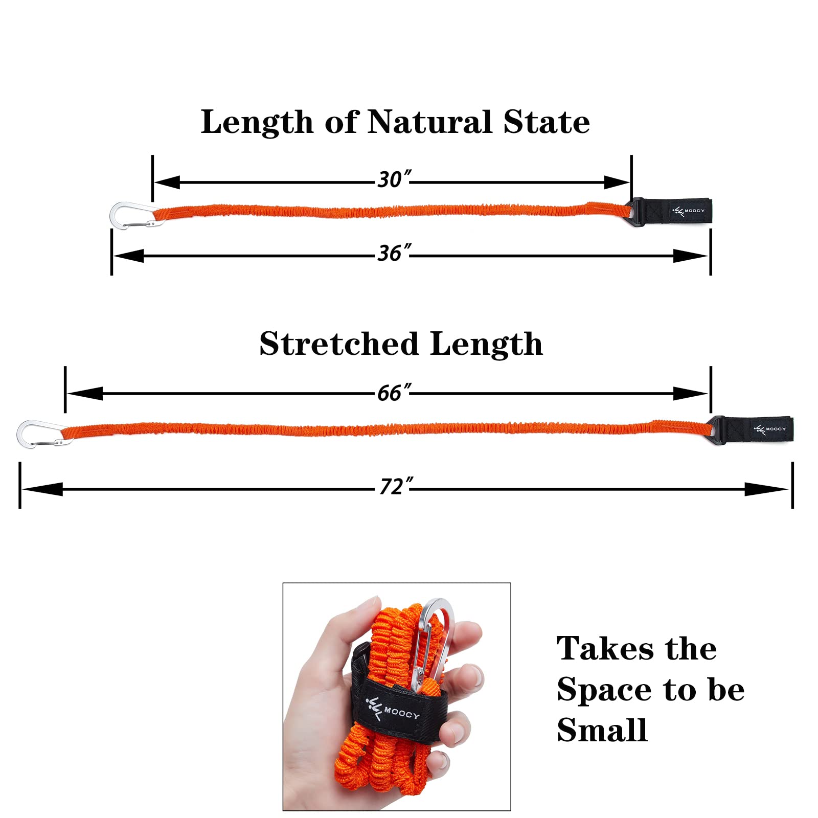 **Stretchable Coiled Kayak Paddle Leash & Rod Lanyard - Durable Kayak Fishing Accessories for Paddles, Fishing Rods (Perfect for Kayaking, Canoeing & Water Sports)**