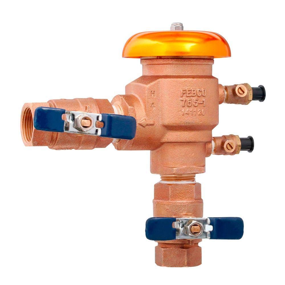 Febco 765EBV 1 Inch NPT Bronze Pressure Vacuum Breaker 765-1 BV - Backflow Prevention for Irrigation Systems, Plumbing & Water Supply Protection