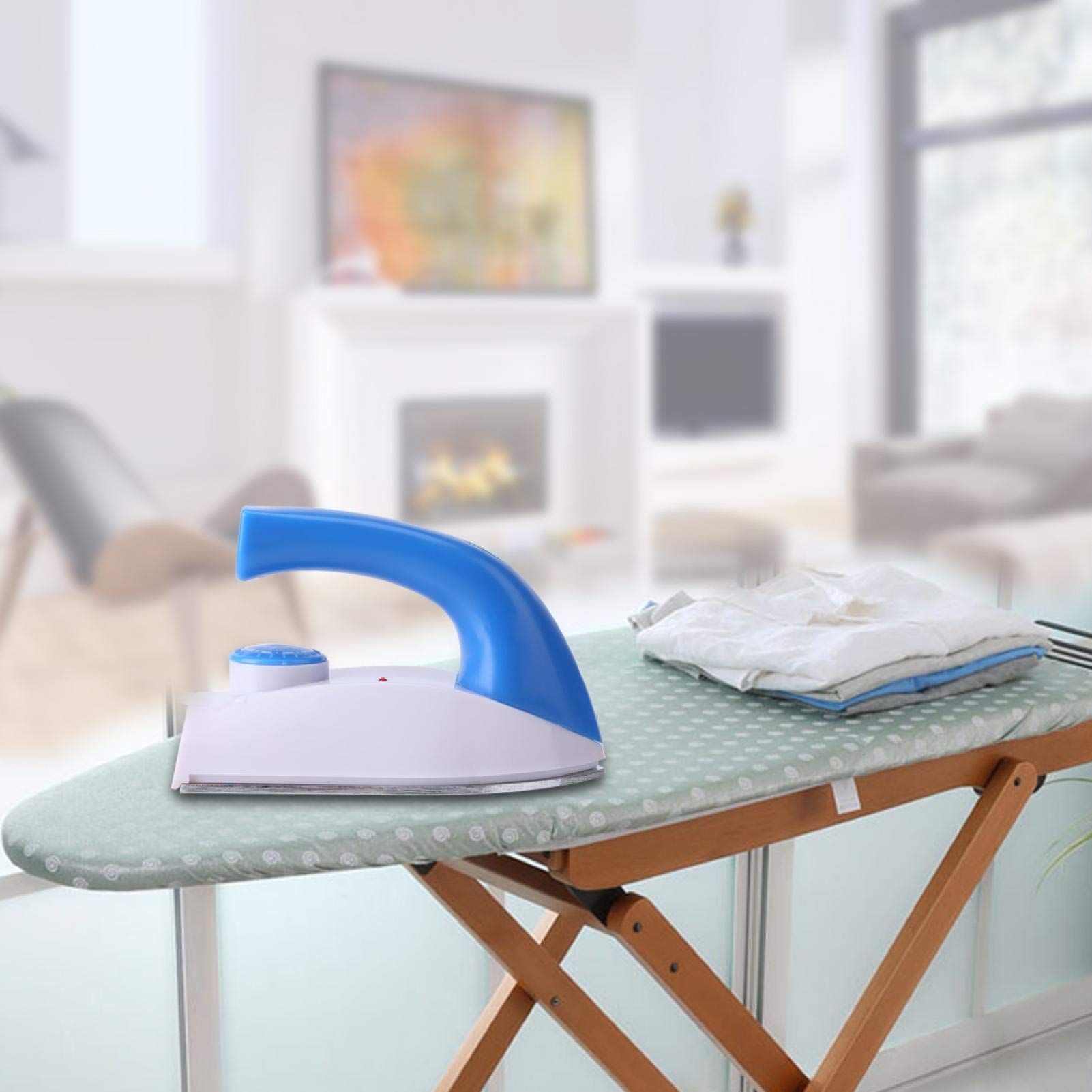 GLOGLOW Mini Iron - Portable Handheld Electric Steam Iron with Temperature Control for Clothes, Lightweight & Compact for Travel, Home, and Office Use | Perfect for Quick Wrinkle Removal on Shirts, Dresses, and Delicate Fabrics