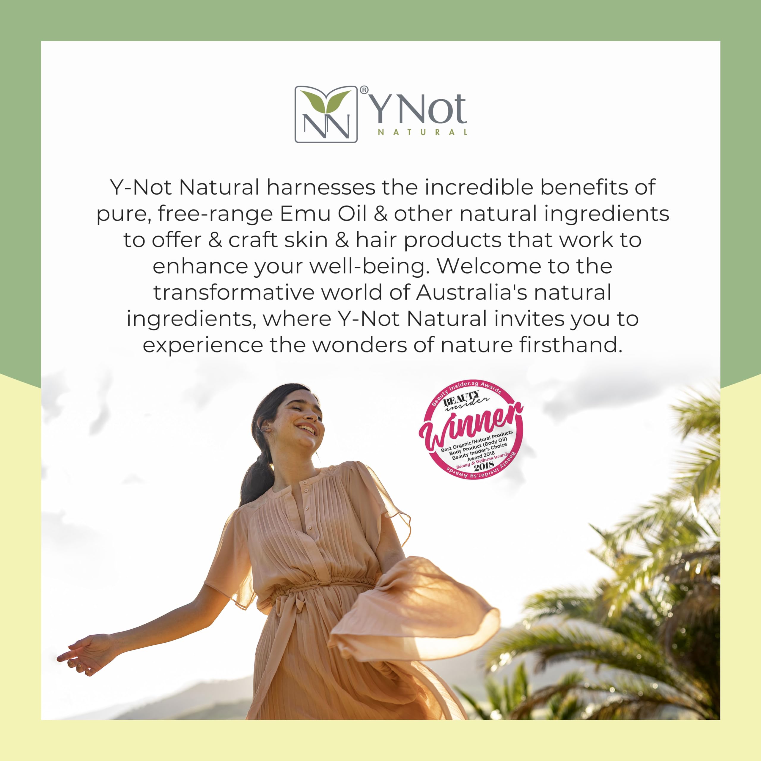 Pure Emu Oil for Skin, Hair & Nails - Natural Moisturizer with Omega 3, 6, 9, Vitamins & Minerals - Australian Emu Oil for Face, Body & Scalp Care by Y-Not Natural - 200mL Lavender Scented - Perfect for Dry Skin Relief, Hair Hydration & Nail Treatment