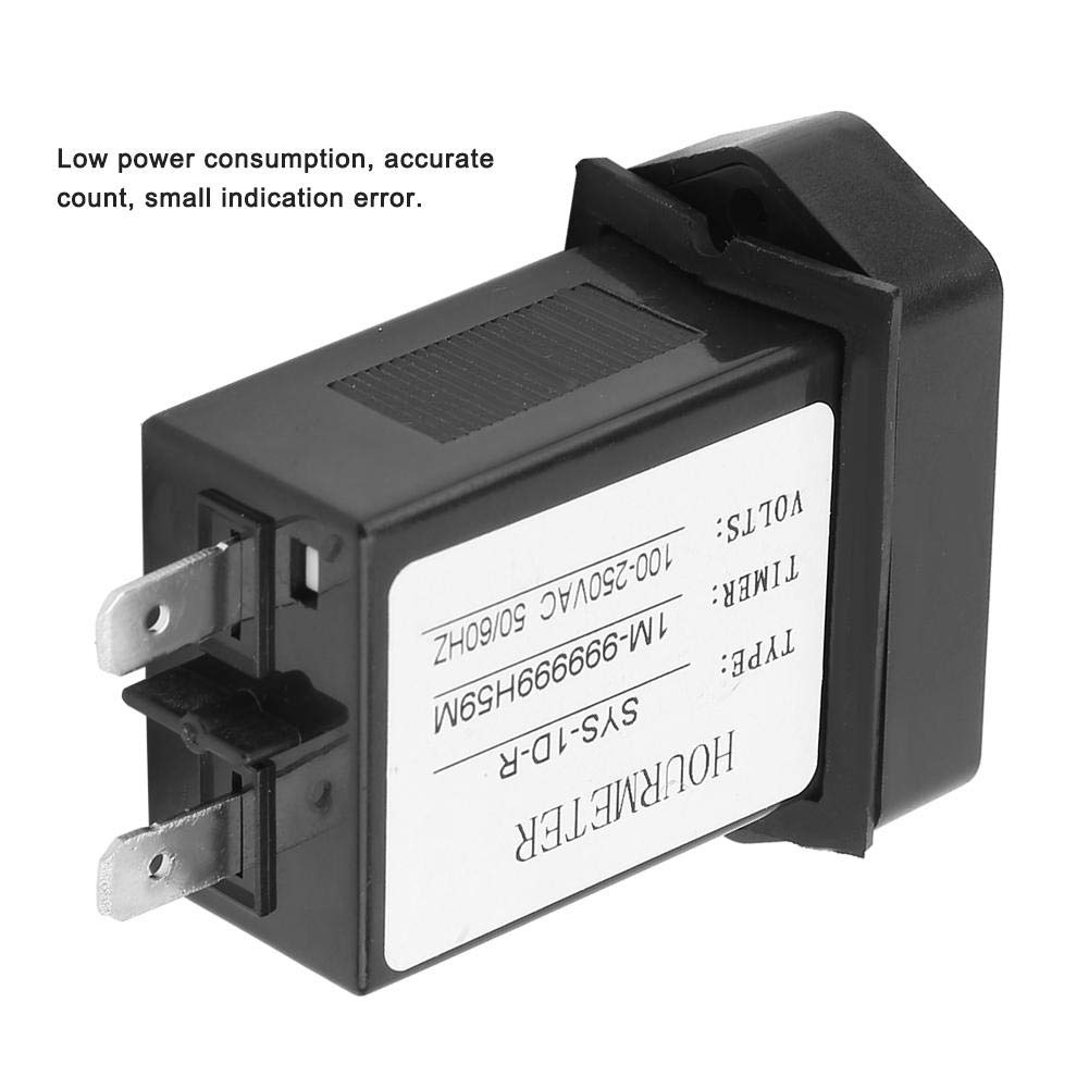 Industrial Digital Timer Counter 100V-250VAC with LED Display - Accurate Time Accumulation for Manufacturing, Lab Equipment & Process Control
