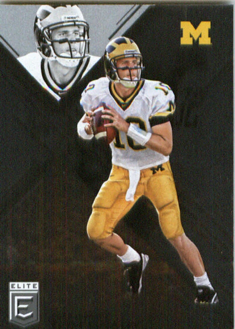 2017 Panini Elite Draft Picks #95 Tom Brady Michigan Wolverines Football Trading Card - Perfect for NFL Collectors, Sports Memorabilia Enthusiasts & Michigan Wolverines Fans