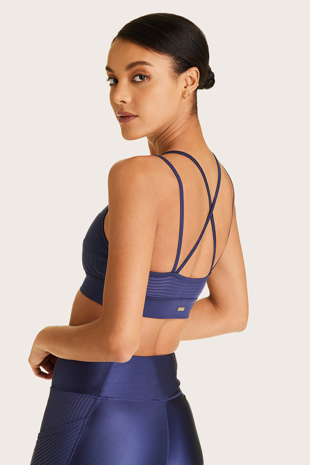 Mirage Cami Bra in Navy Blue - Comfortable Strappy Bralette for Everyday Wear, Layering & Lounge