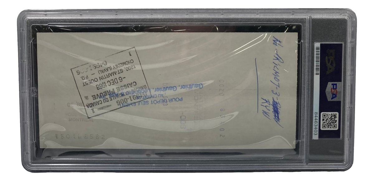 Maurice Richard Signed Montreal Canadiens Hockey Memorabilia - #31 PSA/DNA Certified Authentic Collectible - Perfect for Sports Fans, Hockey Collectors & Memorabilia Displays