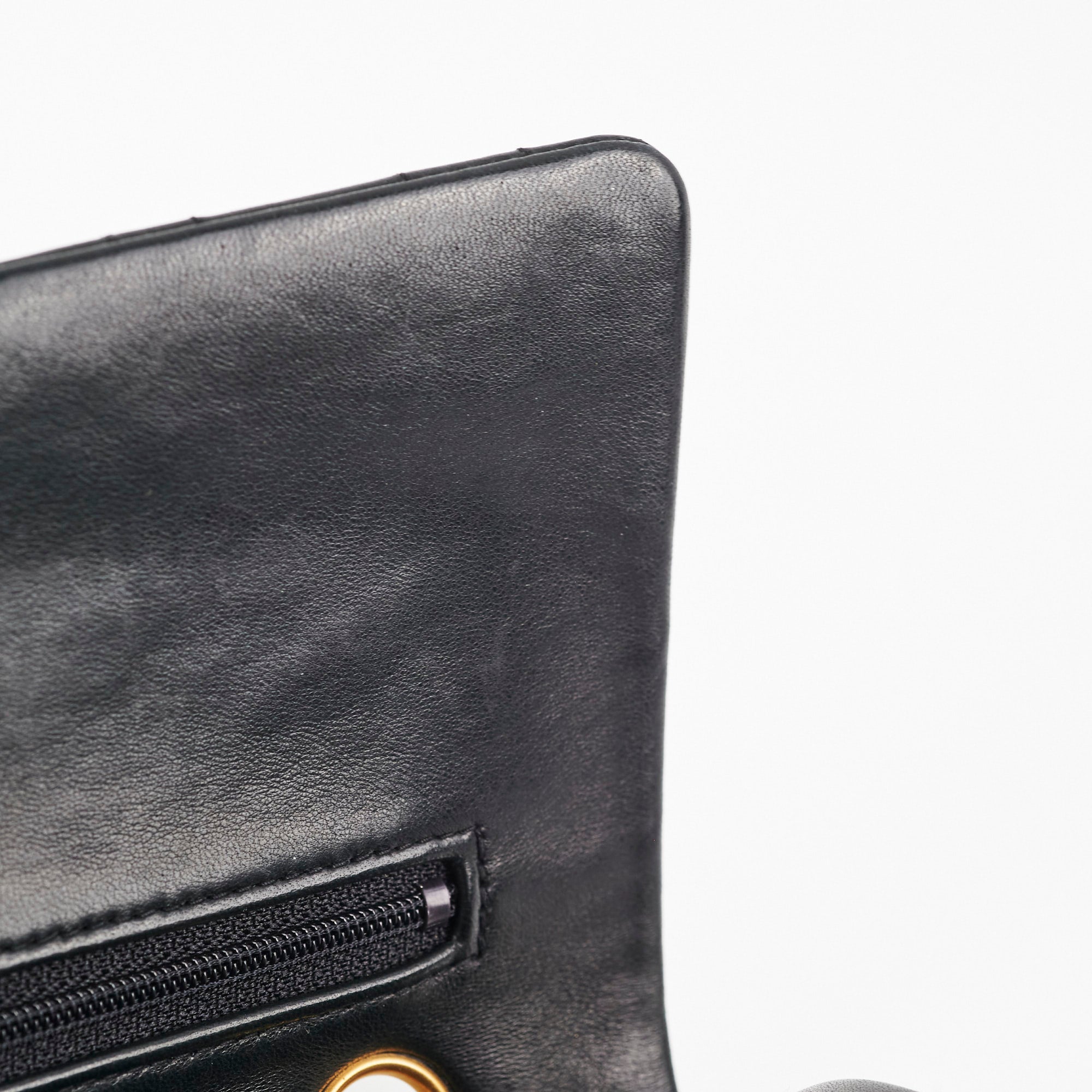 Vintage Chanel Quilted Lambskin Medium/Large Black Handbag with 24K Gold Hardware - Classic Luxury Crossbody Bag for Women, Perfect for Date Night & Special Occasions