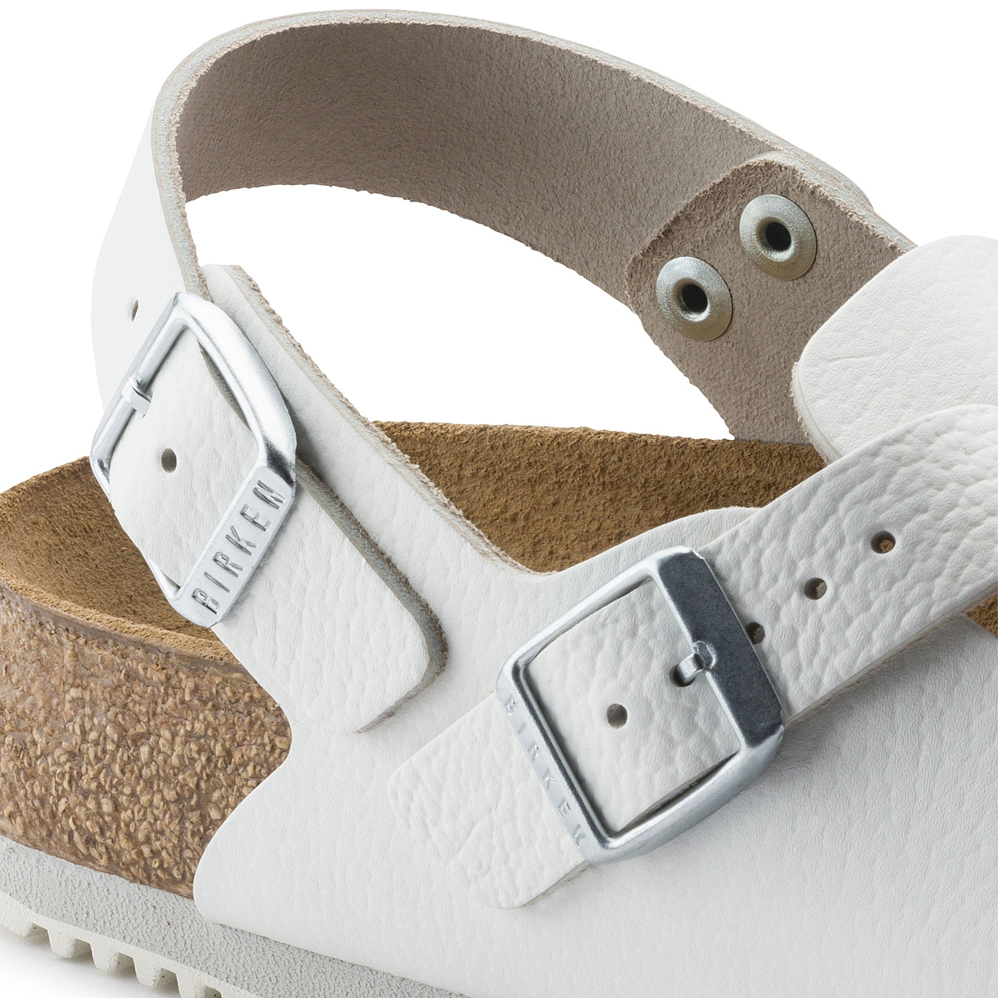 Birkenstock Tokio Super Grip Leather Clog - Classic Footbed in White | Non-Slip Work Shoes for Nurses, Chefs & Healthcare Professionals