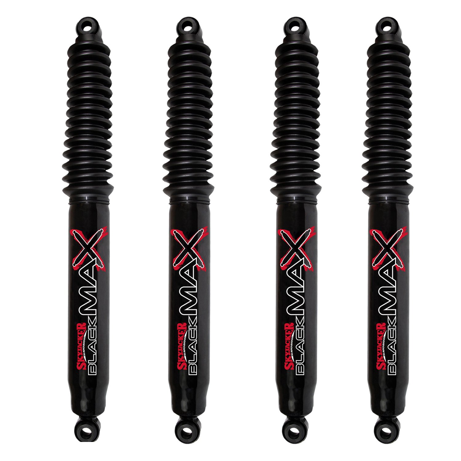 Skyjacker Black MAX Hydro Shocks Set for 1967-1972 Chevrolet Blazer 4WD with 6-8 Inch Lift - Heavy Duty Off-Road Suspension Upgrade for Trail Riding & Rock Crawling