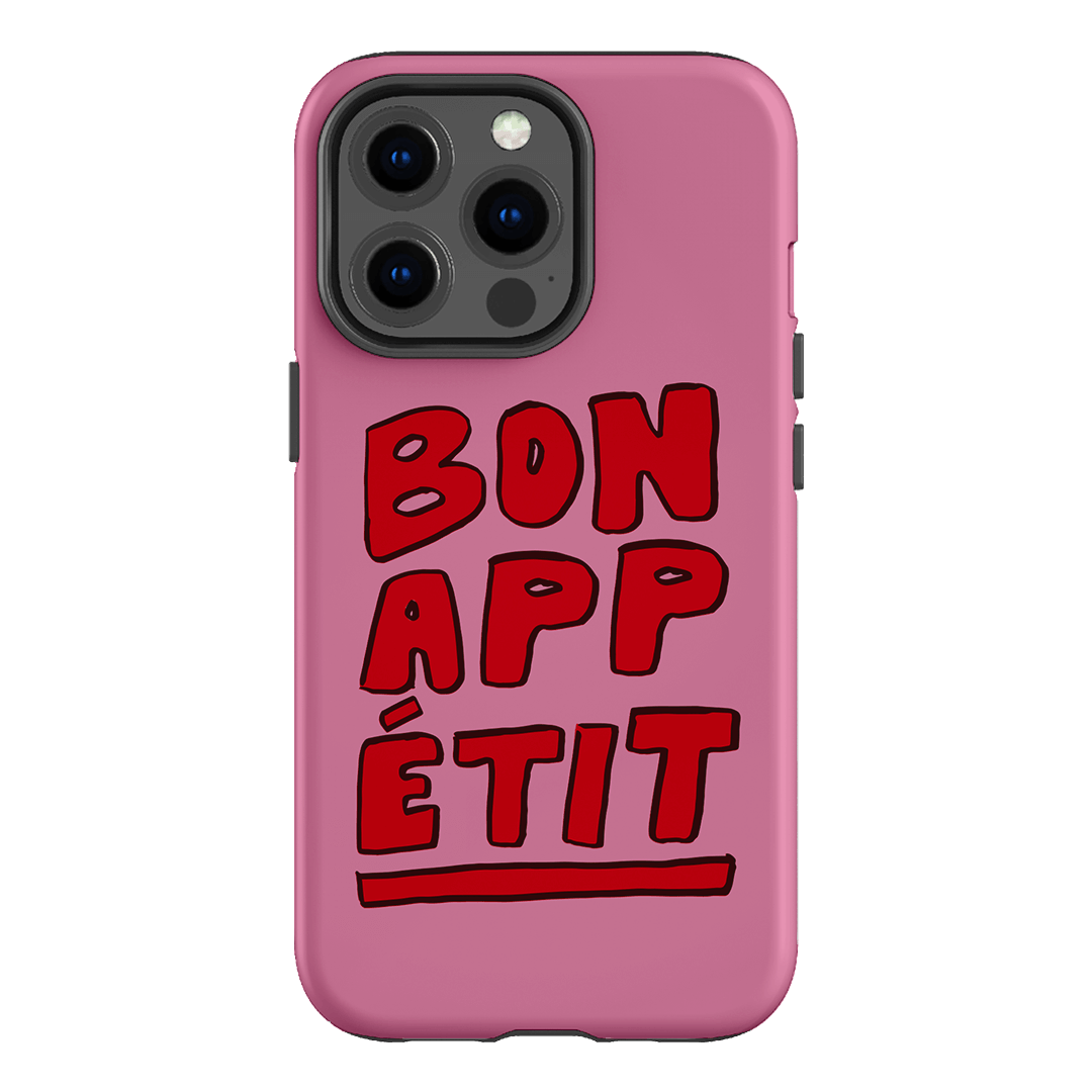 Stylish Bon Appetit Red Phone Case - Durable Protective Cover for iPhone & Samsung - Perfect for Foodies & Cooking Enthusiasts