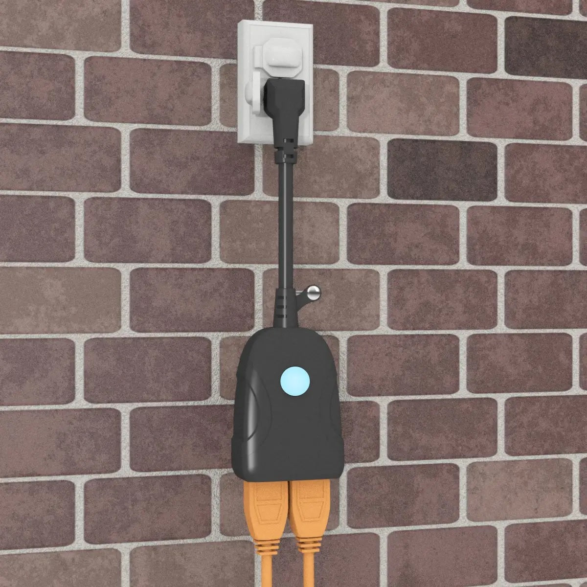 2-Outlet Outdoor WiFi Smart Plug with Timer & Voice Control - Waterproof & Weatherproof for Garden, Patio & Pool Equipment - Works with Alexa & Google Home