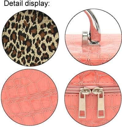 Vruta Multifunctional Travel Makeup Bag with Adjustable Dividers & Mirror - Small Cosmetic Organizer for Brushes, Makeup, Cosmetics (Multi-Color) - Perfect for Travel, Gym, and Daily Beauty Essentials