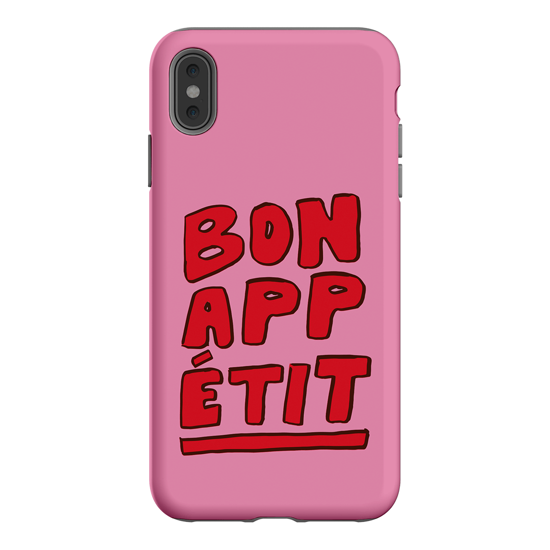 Stylish Bon Appetit Red Phone Case - Durable Protective Cover for iPhone & Samsung - Perfect for Foodies & Cooking Enthusiasts