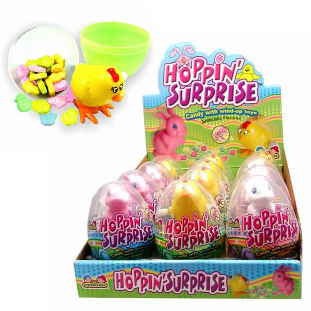 Kidsmania Hoppin Surprise Eggs - 12 Count Box | Fun Easter Basket Stuffers & Birthday Party Favors for Boys and Girls | Perfect for Egg Hunts, Classroom Rewards, and Goodie Bags