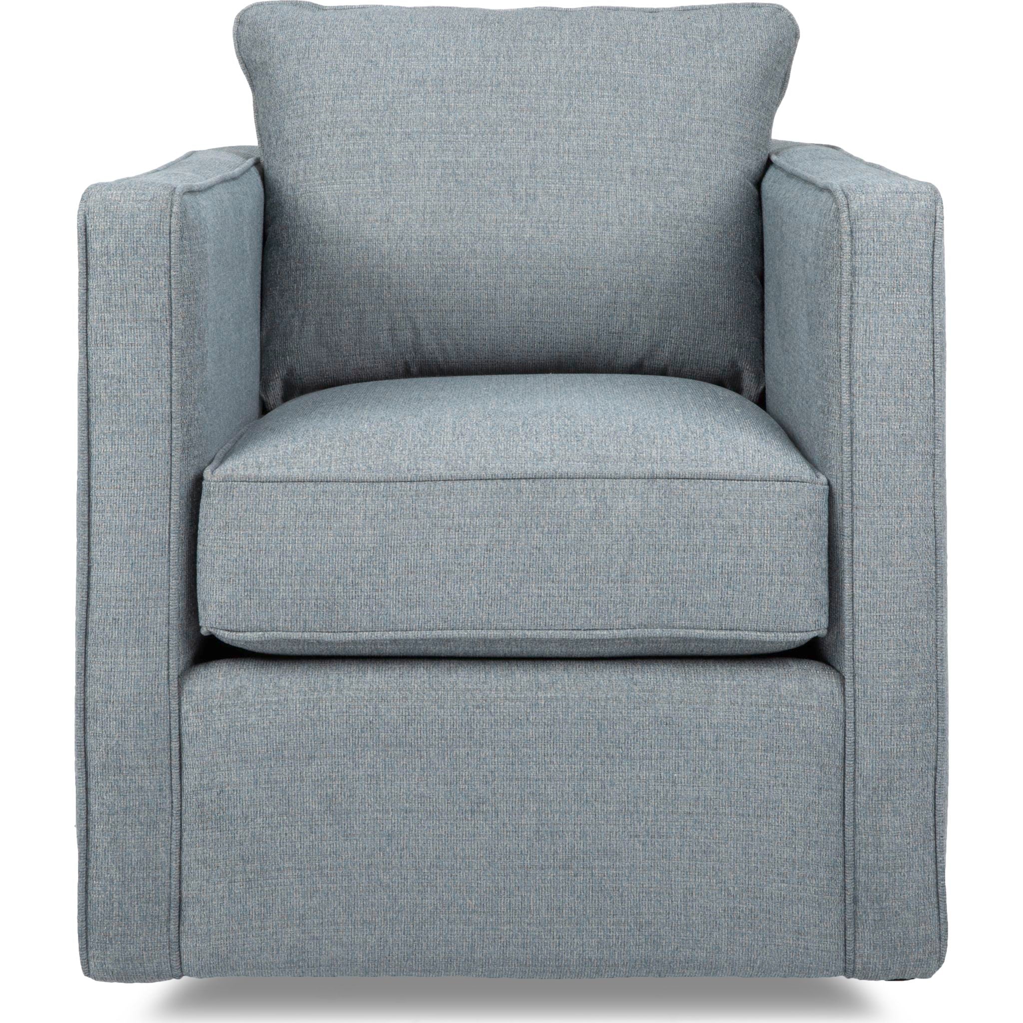 Bobbi Swivel Chair - Modern Velvet Accent Chair with 360° Rotation, Bombshell Sky Blue - Perfect for Living Room, Bedroom, or Home Office Decor