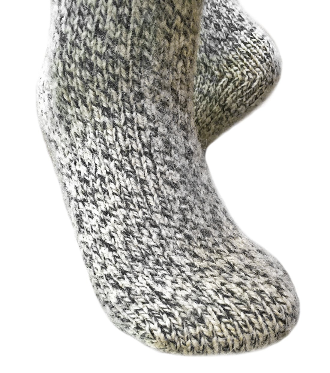 Premium Austrian Wool Extra Warm Socks - Twin Pack (Grey) - Ultra Soft & Thermal Winter Socks for Men & Women - Perfect for Skiing, Hiking & Cold Weather Activities