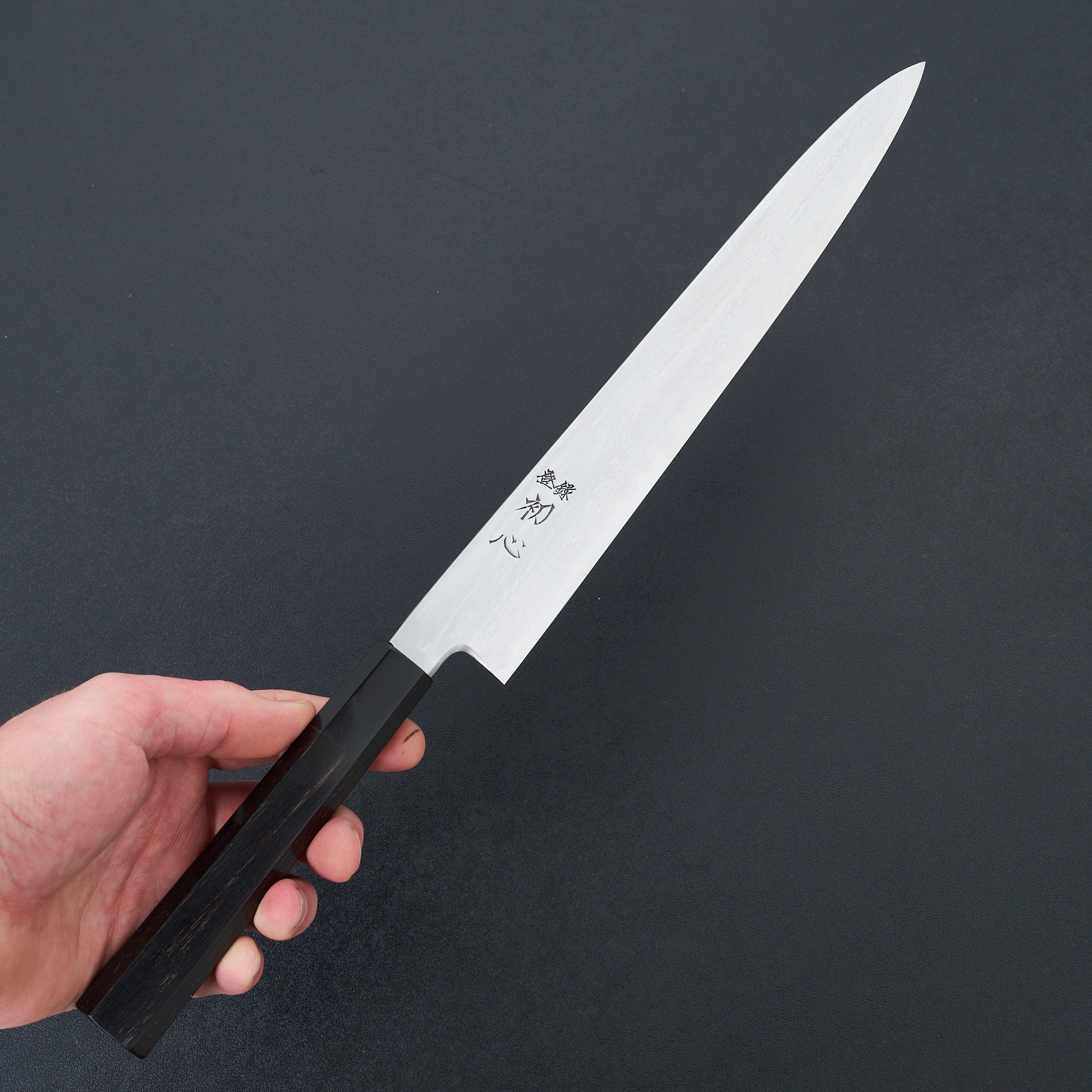 Premium Hatsukokoro Satoshi Nakagawa Blue #1 Damascus Sujihiki Knife 270mm - Japanese Chef Knife for Slicing Meat, Sushi & Precision Cutting - Perfect for Professional Chefs & Home Cooks