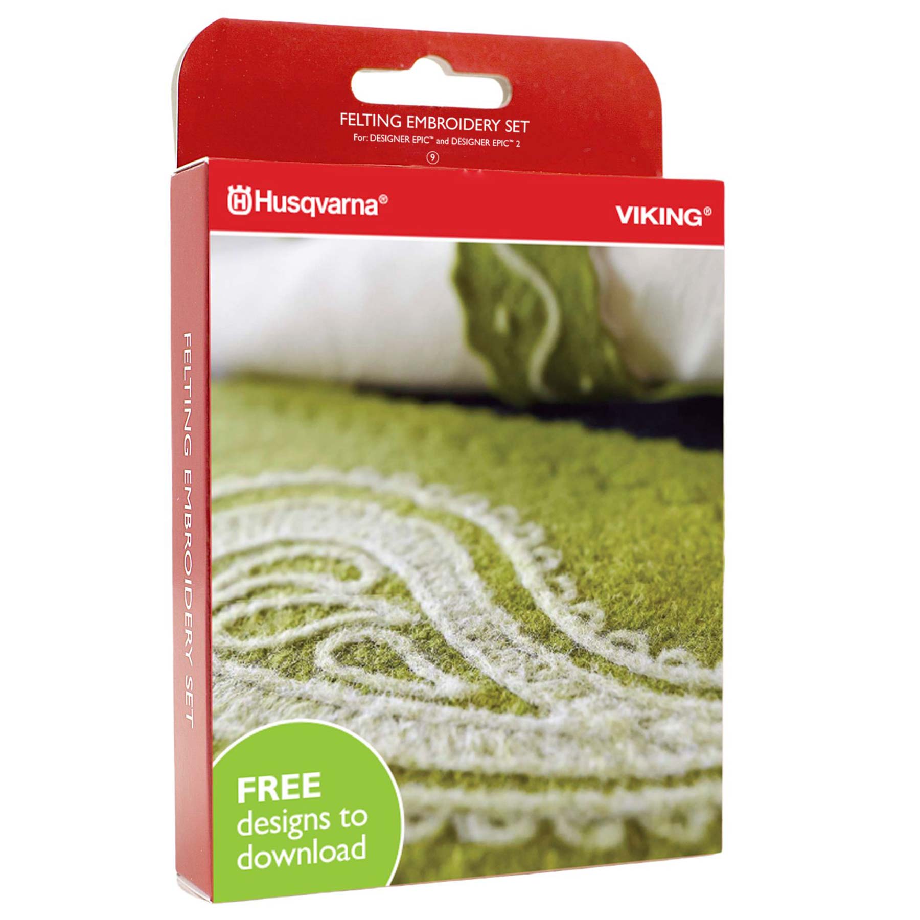 HUSQVARNA® VIKING® Felting Embroidery Set - 9-Piece Needle Felting Kit for DIY Crafts, Wool Art & Home Decor Projects | Perfect for Beginners and Professional Fiber Artists