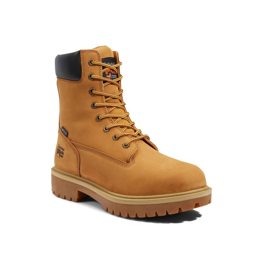 8 Inch Steel Toe Waterproof Work Boots for Men - Direct Attach Safety Shoes - Heavy Duty Construction, Oil & Slip Resistant - Ideal for Construction, Warehouse and Outdoor Work