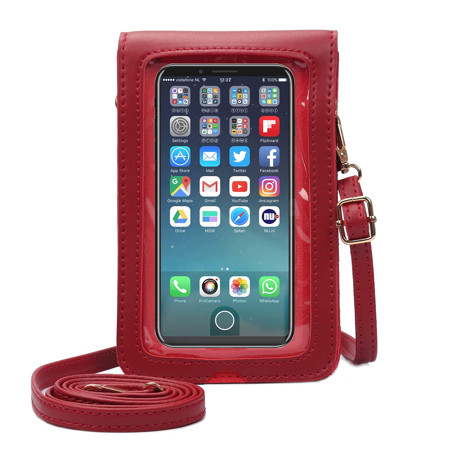 ALUWU Touchscreen Cell Phone Purse - Small Crossbody Wallet Bag for Women with RFID Protection | Perfect for Shopping, Travel & Everyday Use