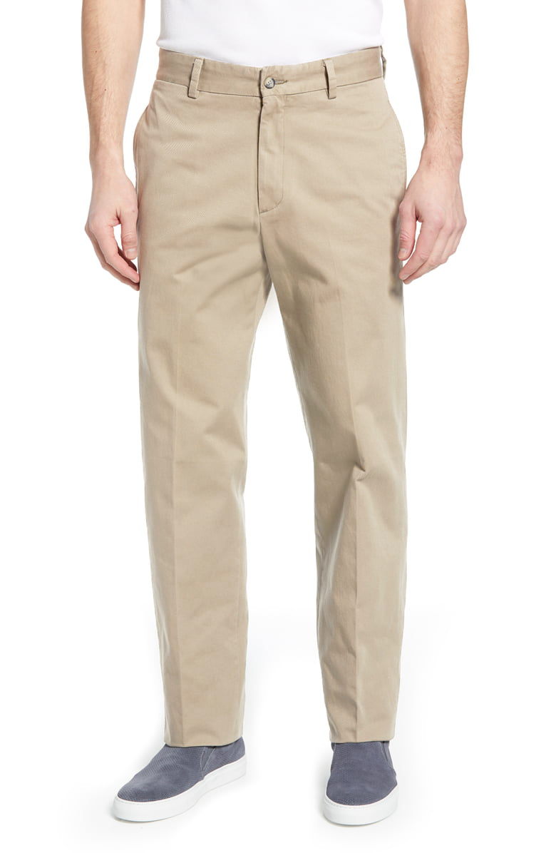 Charleston Khakis Men's Fine Line Stretch Twill Flat Front Pants - Regular Rise Comfort Fit for Office & Casual Wear