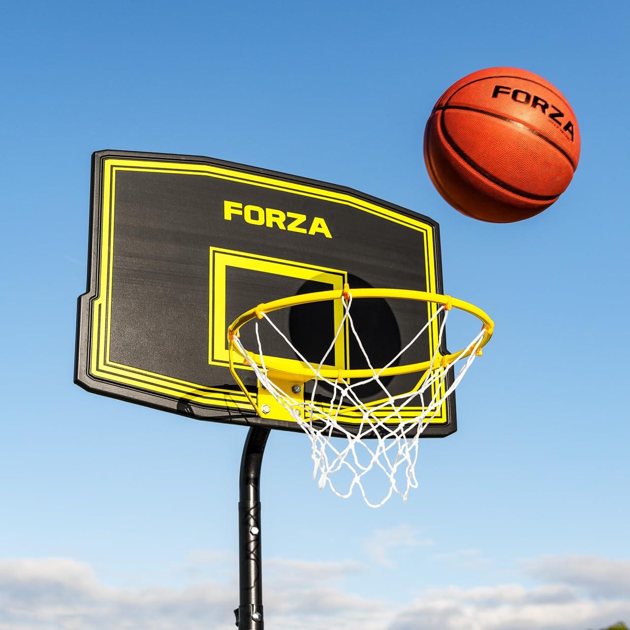 FORZA Adjustable Basketball Hoop and Stand System - Portable Height Adjustable Basketball Goal for Kids & Adults | Indoor Outdoor Basketball Hoop for Driveway, Backyard, Gym | 4 Styles to Choose From