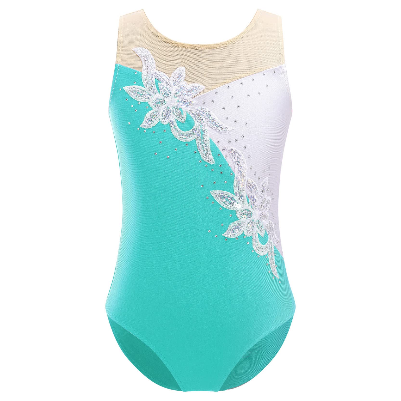 Sparkly Gymnastics Leotards for Girls - Glitter One-Piece Ballet Dancewear, Tumbling Outfits for Performance & Competition | Perfect for Ballet Class, Gymnastics Training & Dance Recitals