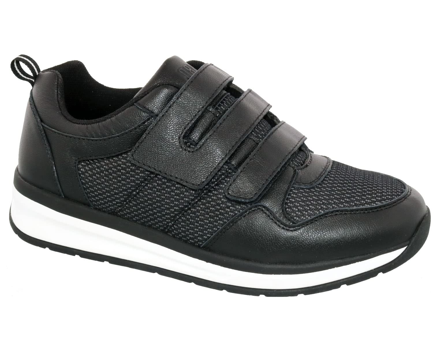 Drew Men's Rocket V Comfortable Adjustable Strap Walking Shoes - Therapeutic Diabetic Extra Depth Shoes for Men - Ideal for Walking, Travel & Everyday Comfort
