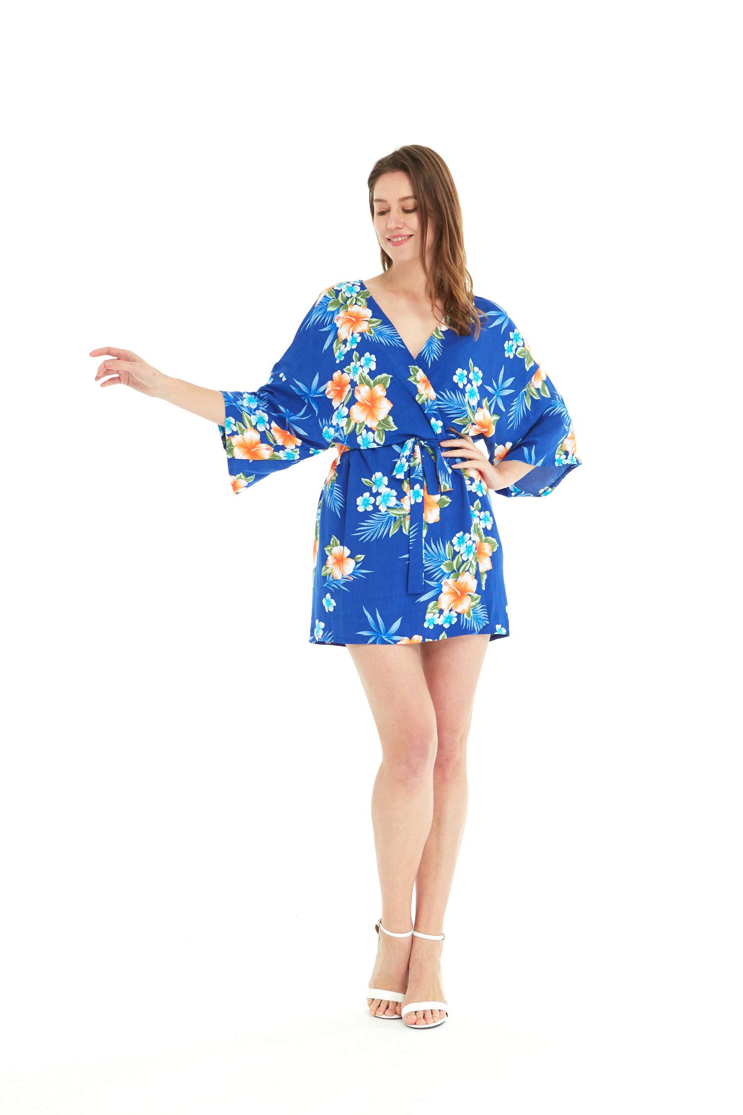 Hawaiian Luau Outfits for Family - Matching Hibiscus Print Shirts & Dresses for Men, Women, Boys & Girls | Beach Party, Summer Vacation, Tropical Theme Party Attire