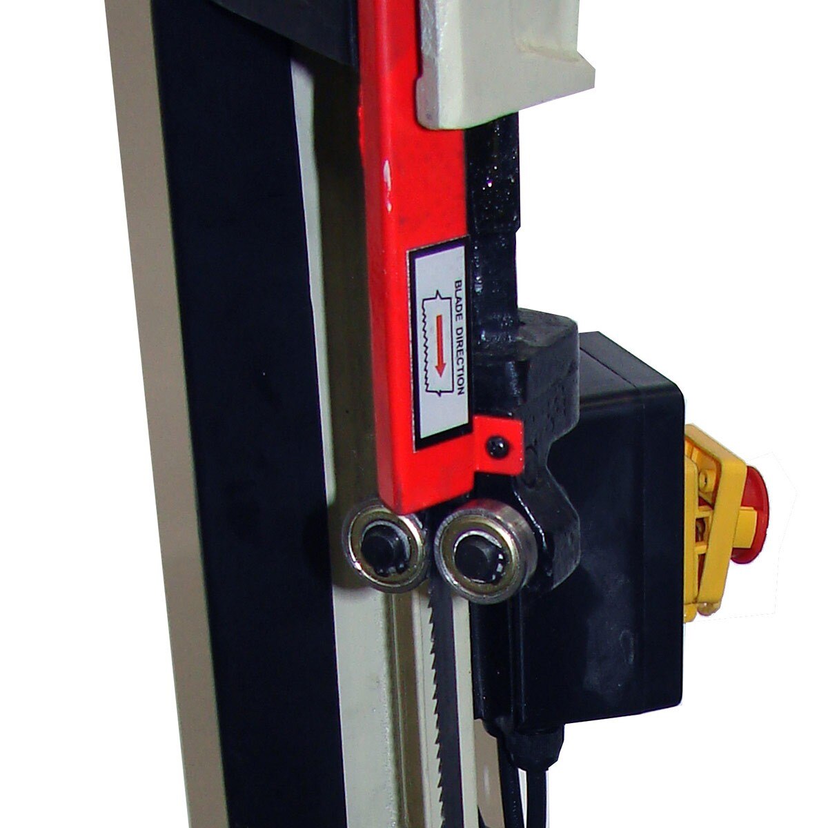 Baileigh Industrial BA9 1001095 Portable Metal Cutting Band Saw BS 128M - Heavy Duty Metalworking Tool for Workshop & Construction Sites