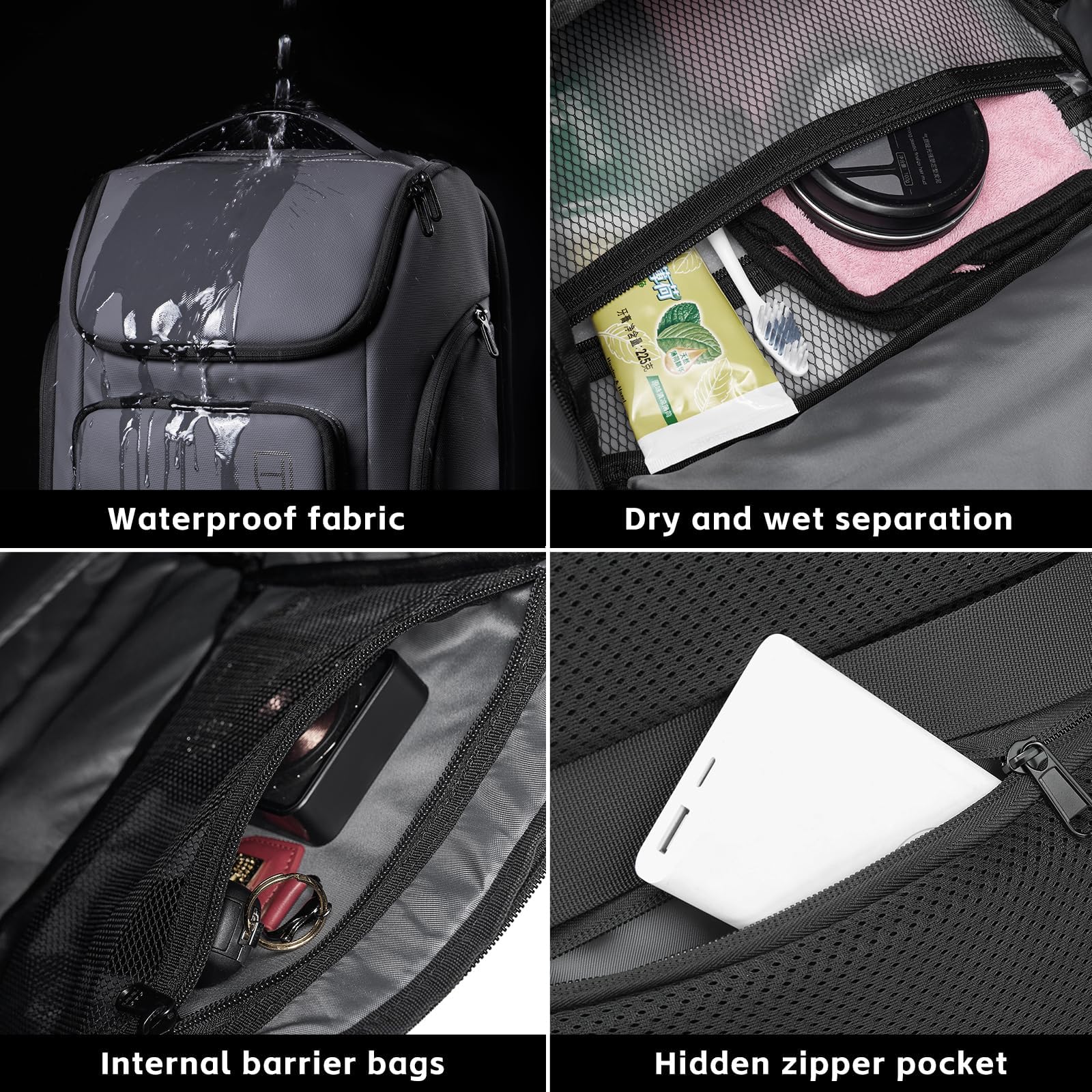 Business Laptop Backpack for Men & Women - Airline Approved Carry-On Travel Backpack with Multiple Pockets & Water Resistant Design - Perfect for Office Commute, Business Trips & College Use