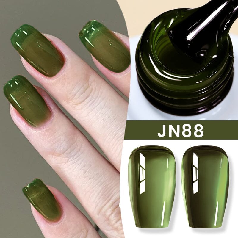 Christmas Series Color Gel Nail Polish 10ml - Long Lasting Holiday Nail Art for Parties & Gifts