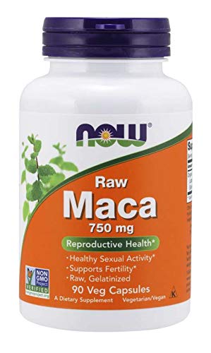 Now Foods Maca 750mg Raw - 90 Vegan Capsules | Energy & Vitality Supplement for Men & Women | Supports Hormonal Balance, Endurance & Libido | Perfect for Fitness Enthusiasts & Busy Professionals
