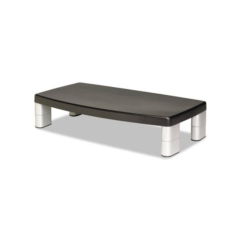Extra Wide Adjustable Monitor Stand - Ergonomic Riser for Dual Monitors, Laptops & Desktops - Black - Perfect for Home Office & Gaming Setup