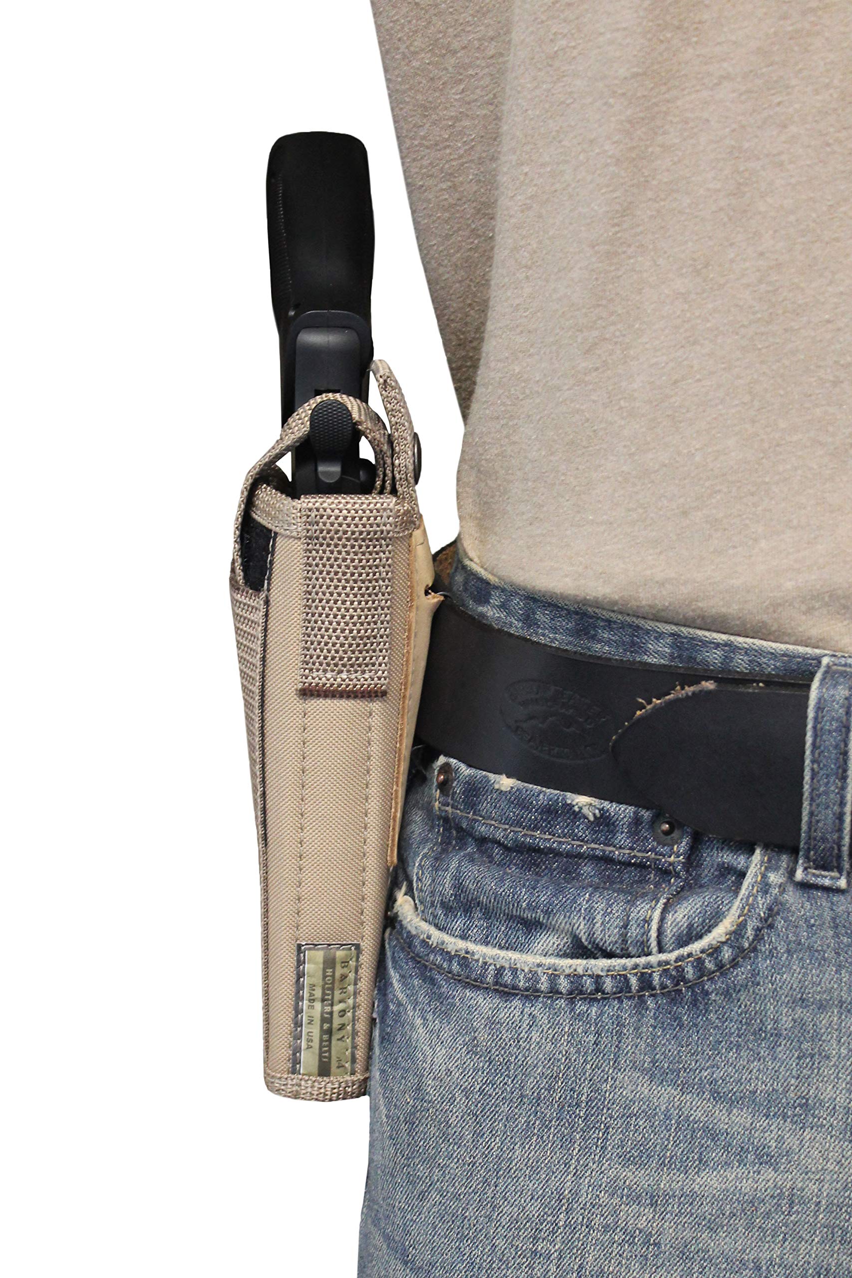 Barsony Desert Sand OWB Holster for Ruger New Model Bearcat 4.2in Barrel - Left Hand Draw - Perfect for Concealed Carry & Outdoor Activities
