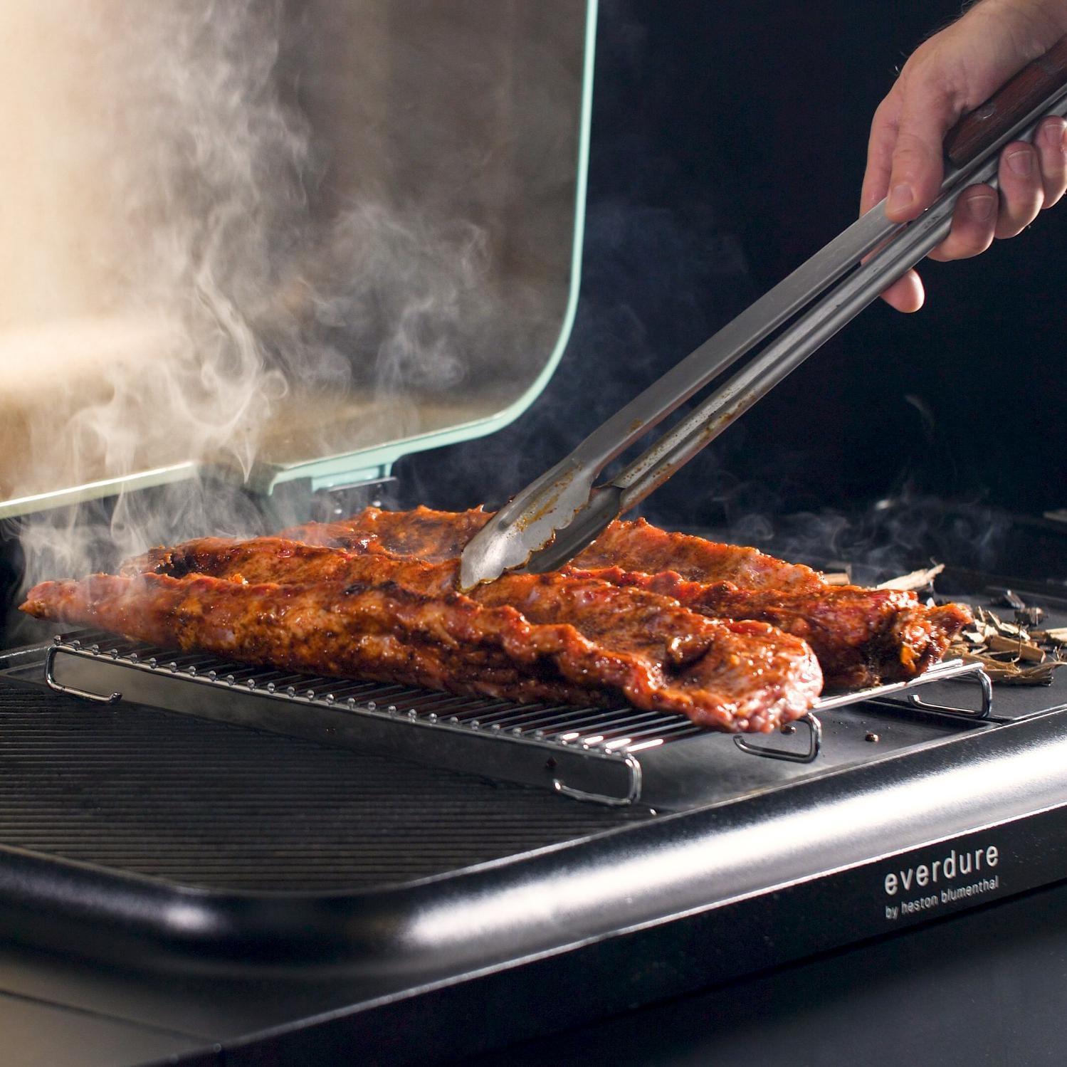 Everdure by Heston Blumenthal HBG3PLATELR 52-Inch Outer Flat Plate for Propane Grill - Premium Replacement Part for Outdoor Gas Grills, Perfect for Backyard BBQs, Patio Cooking & Camping Trips