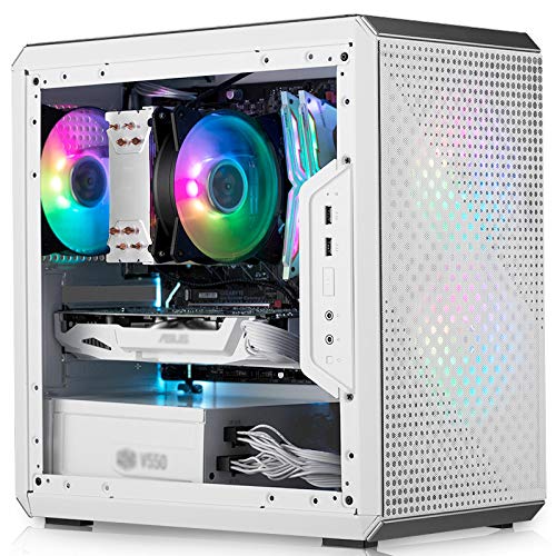 High-Performance PC Gaming Case with USB 3.0 Ports, Tempered Glass Side Panel & Advanced Cable Management | Be Quiet! Water-Cooling Ready | Integrated RGB Lighting | Perfect for Gaming Rigs & Streaming Setups