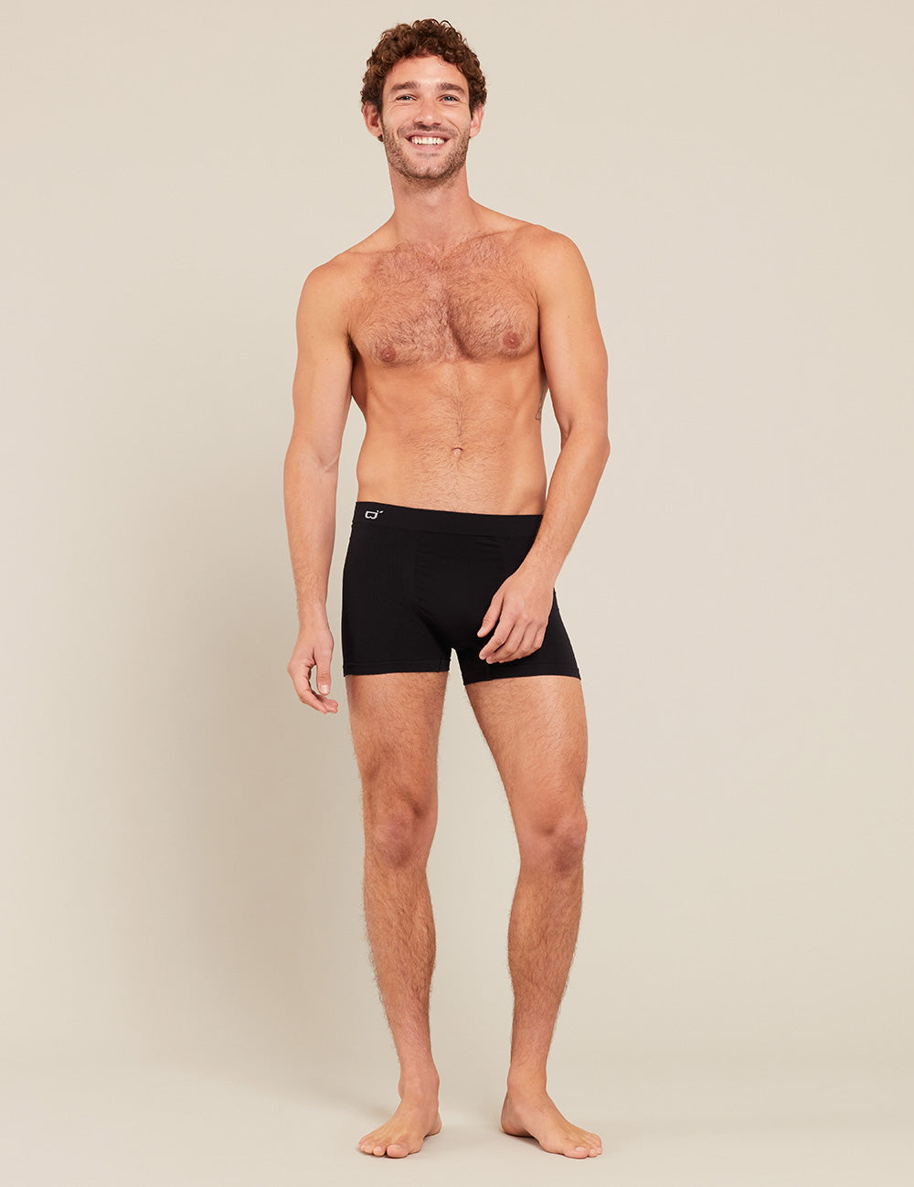 Seamless Men's Boxer Briefs - Ultra Soft Breathable Underwear for All-Day Comfort - Perfect for Workout, Travel & Daily Wear - Black