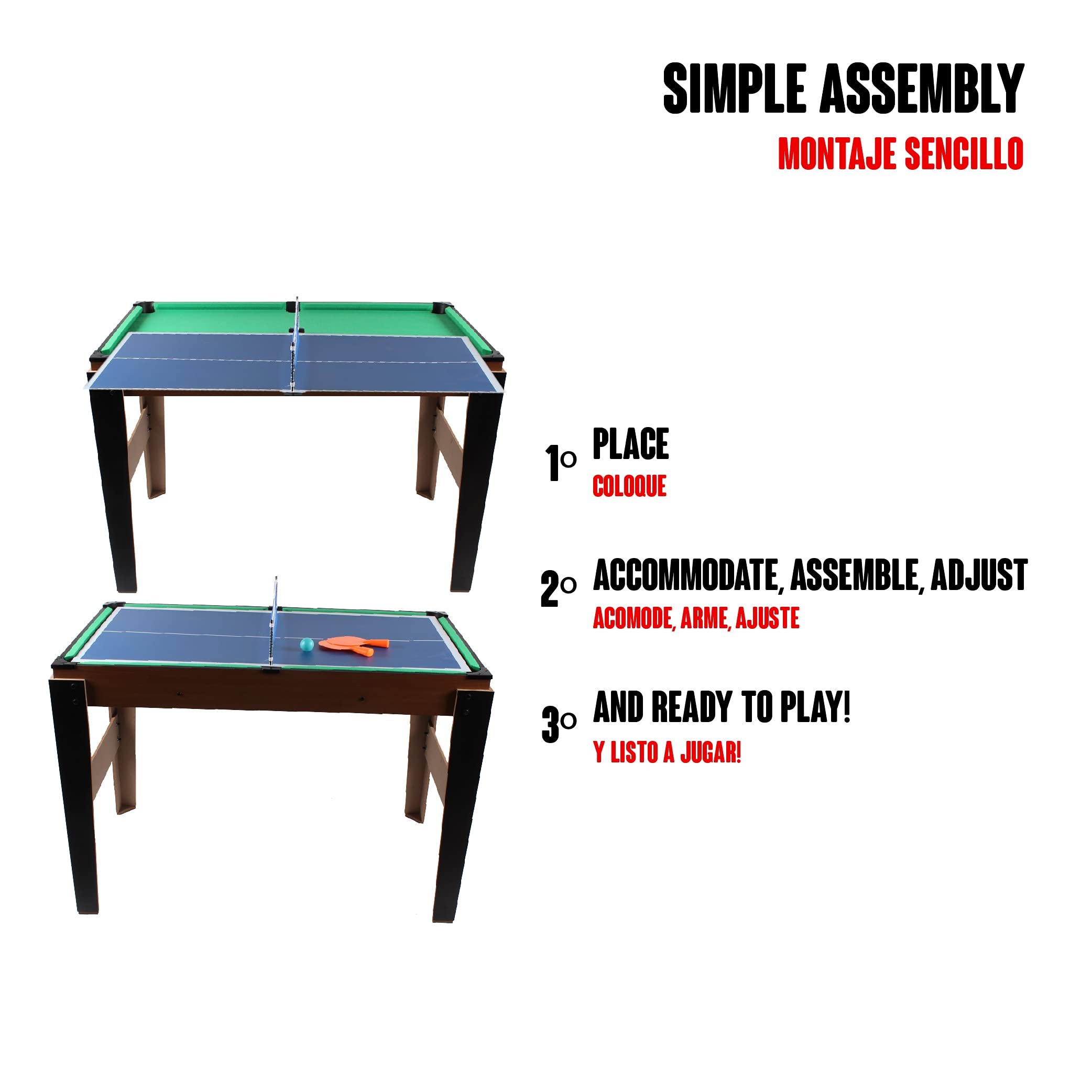 Calma Dragon XJ6612 4-in-1 Multi-Game Table Set (42