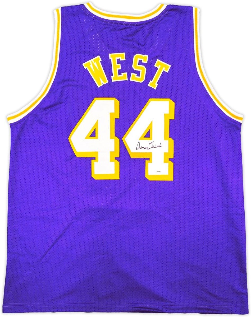 Jerry West Los Angeles Lakers Signed Purple Basketball Jersey - Authentic Autographed NBA Memorabilia for Collectors and Fans - Perfect for Display, Gifting, and Sports Memorabilia Collections