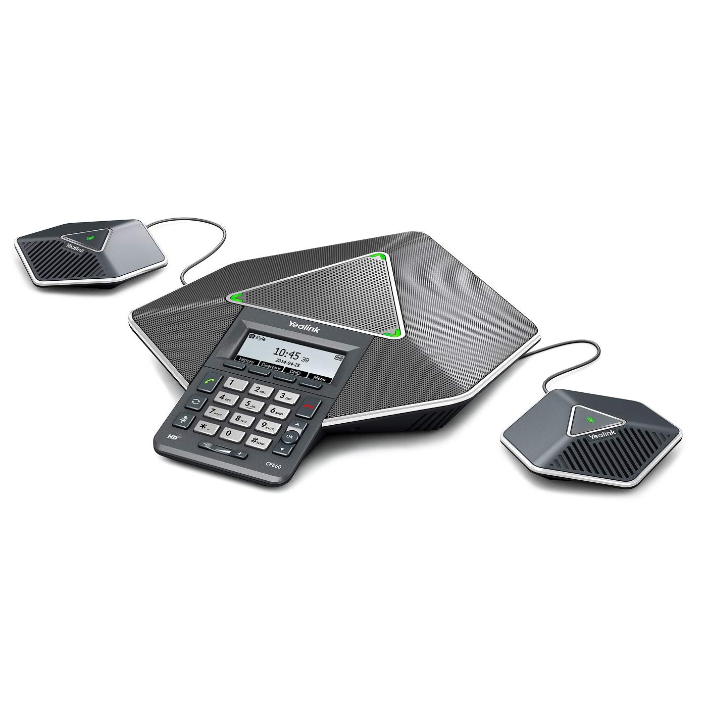 Yealink CPE80 Expansion Microphone for CP860 Conference Phone - Single Mic Extender with Microfiber Cloth | Enhanced Audio for Business Meetings, Webinars & Remote Collaboration